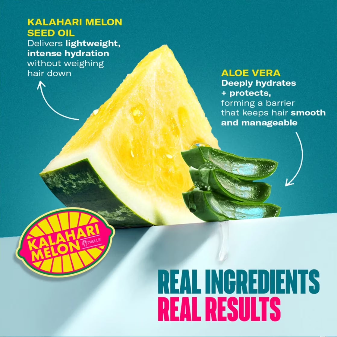 Mielle Kalahari Melon & Aloe Veradeep Hydration Weightless Oil - 4 Oz.